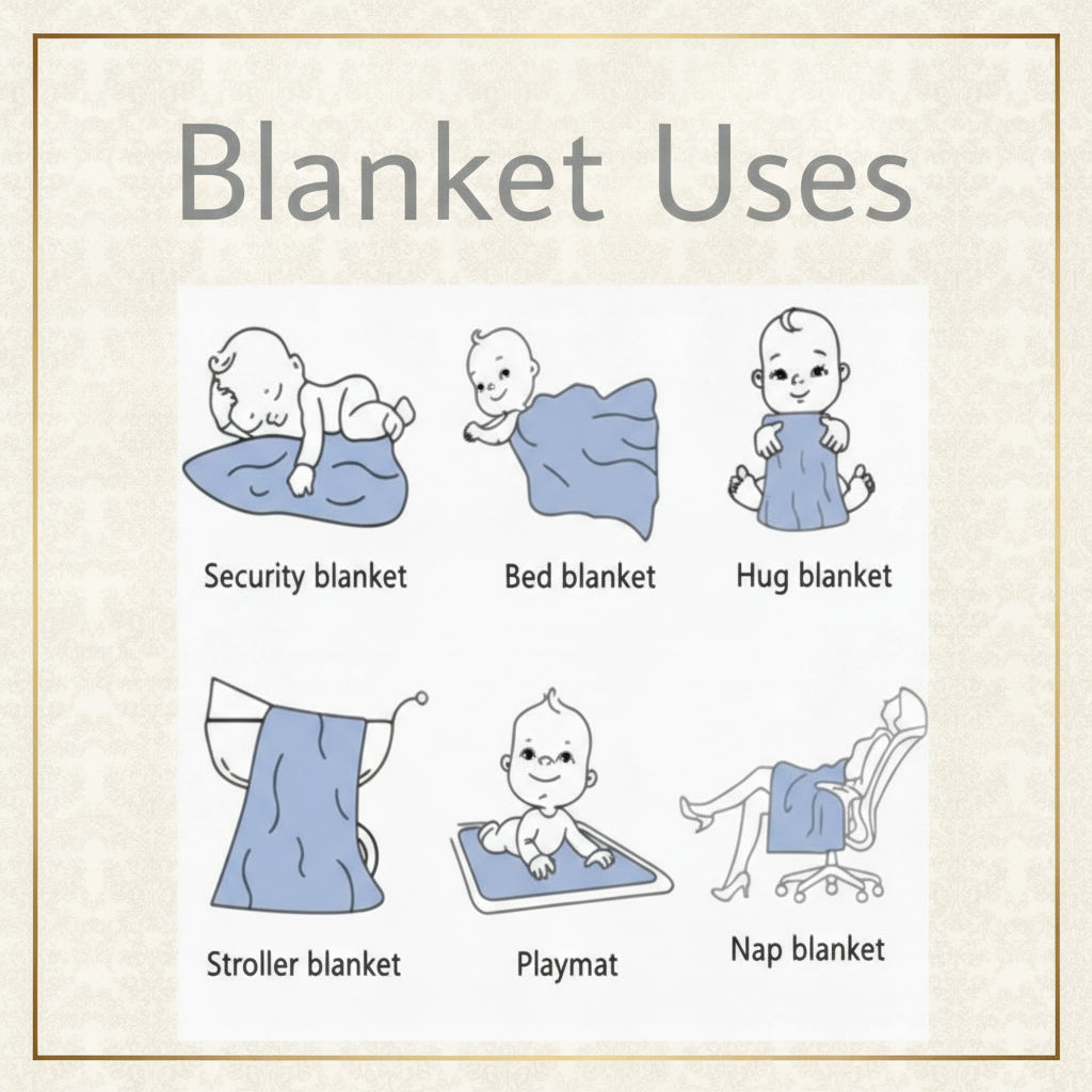 Safari Animal Minky Blanket - Size 30"X40"