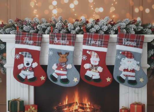 Personalized Christmas Stockings – Custom Embroidered Family Stockings