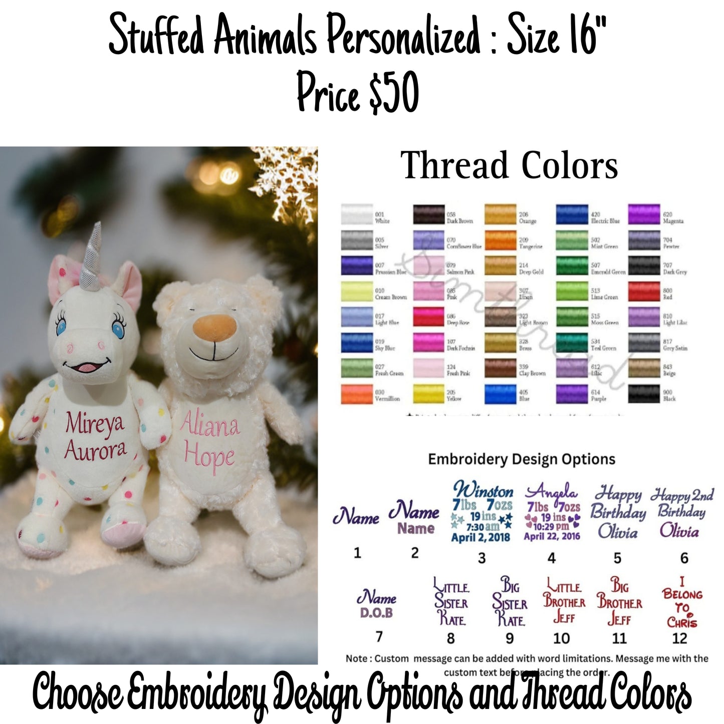 PERSONALIZED BABY GIFTS : BLANKETS / STUFFED ANIMALS