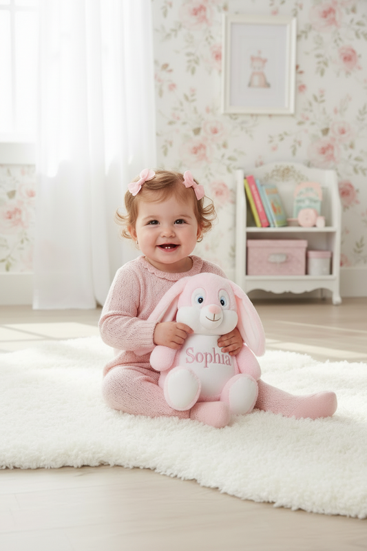 personalized Pink Bunny Plus Toys for baby Girls