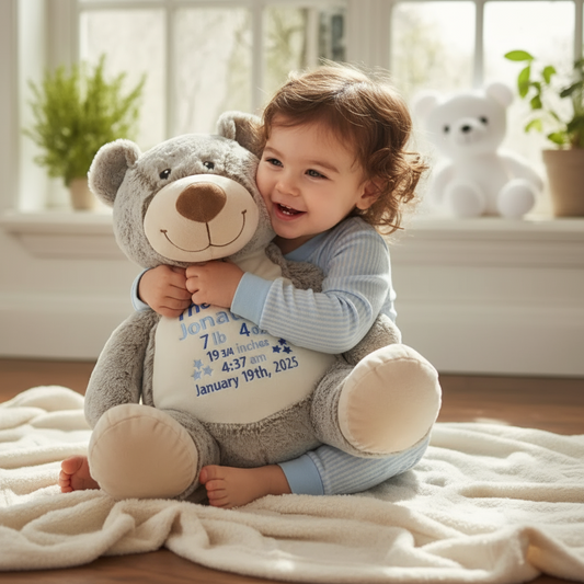 Personalized Bear Stuffed Animal - Size 16"