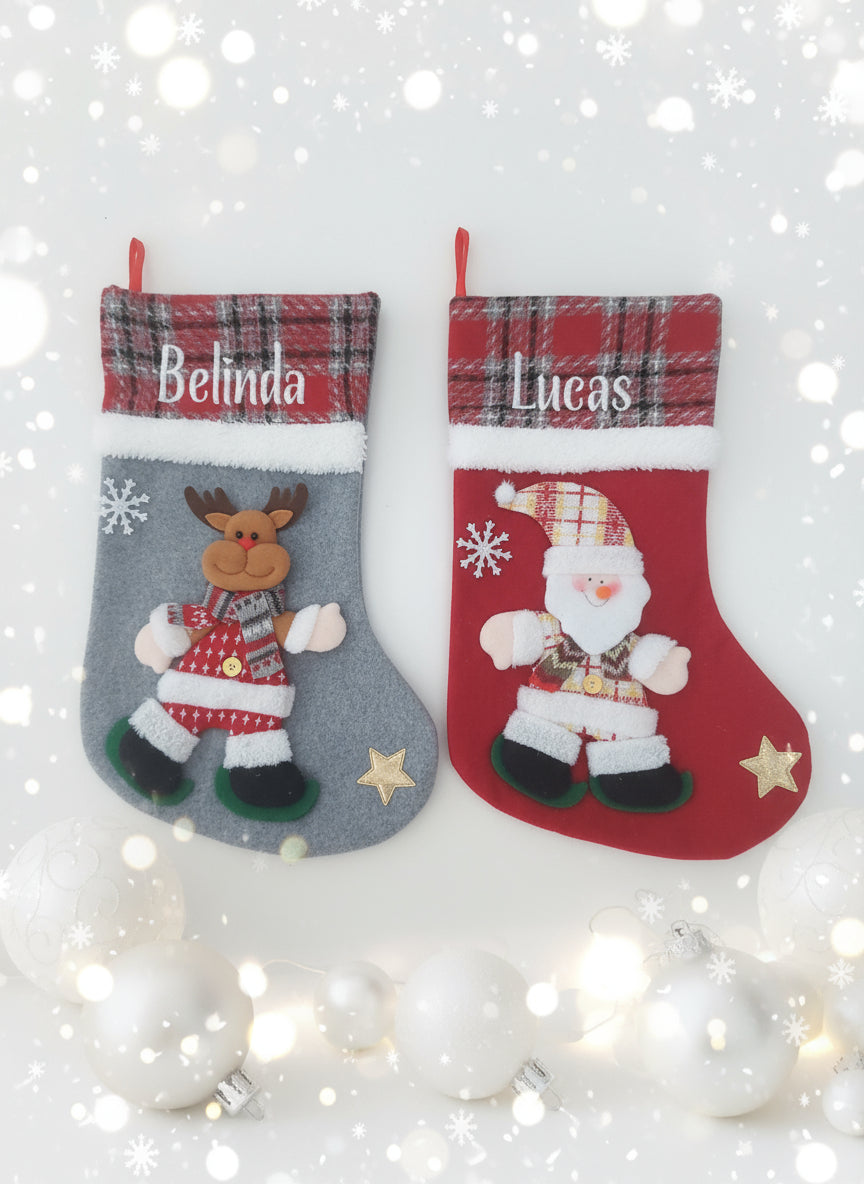 Personalized Christmas Stockings – Custom Embroidered Family Stockings