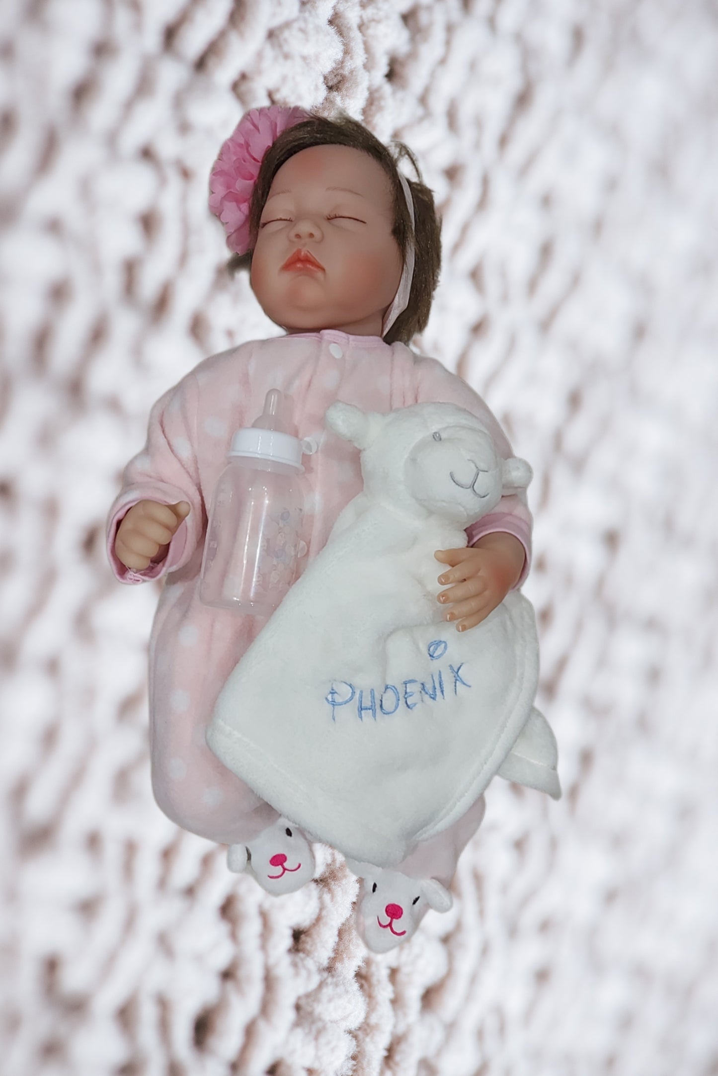 Personalized  Lamb Lovey - Security Blanket - 10"