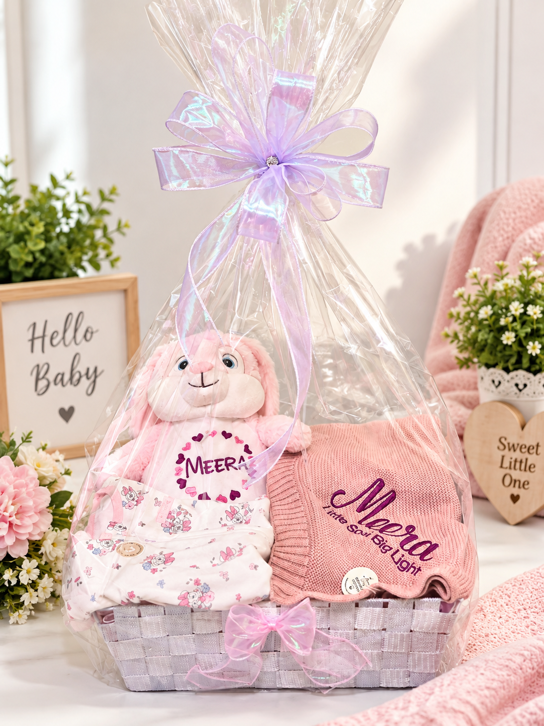 Personalized Baby Gift Basket | Custom Baby Shower Gift | Baby Boy, Baby Girl or Gender Neutral Gift Box